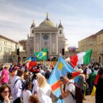 Le comunità riunite a Valdocco in Torino per il Pellegrinaggio regionale dei Popoli, 14 giugno 2026 (foto: M. Dorneles_MigrantiTo)