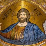 "Cristo Pantocratore", mosaico bizantino del XII sec., duomo di Monreale